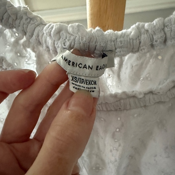 American Eagle Cottagecore Eyelet Top | XS | Romantic White - Picture 4 of 6